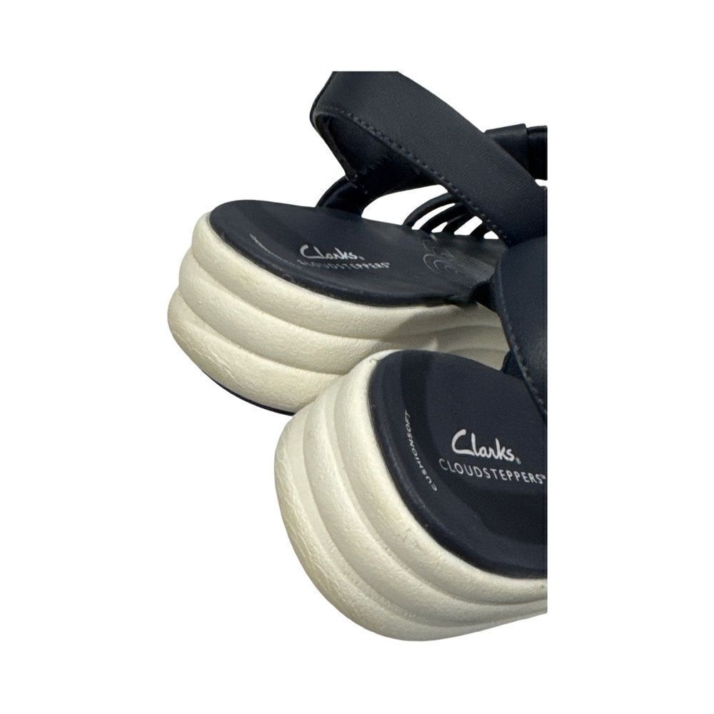 CLARKS CLOUD STEPPERS DRIFT EASE SANDAL. DARK NAVY - Picture 9 of 10